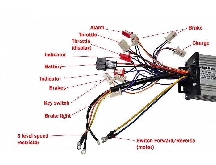 Controller voor 1000W 36V elektro crossers, quad, pocket bike