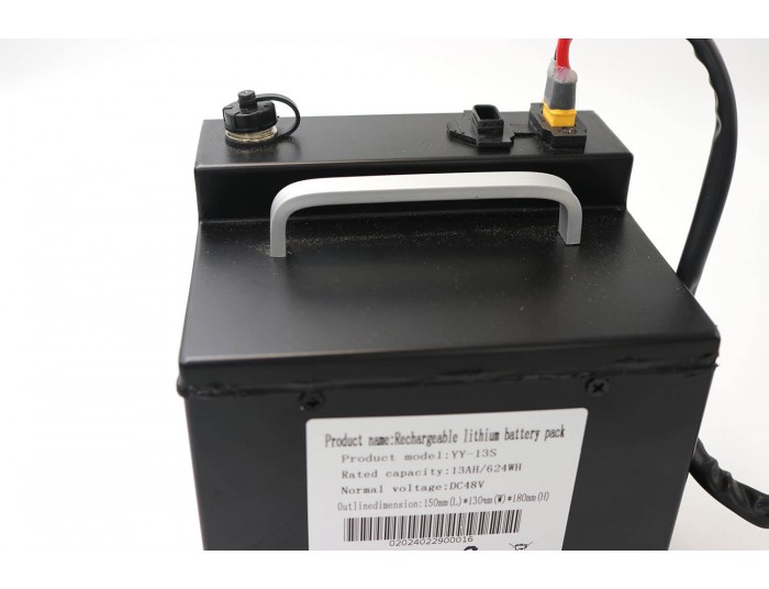 48V 13ah Li-ion accu voor de Tiger 1300W elektrische cross bike van Nitro Motors