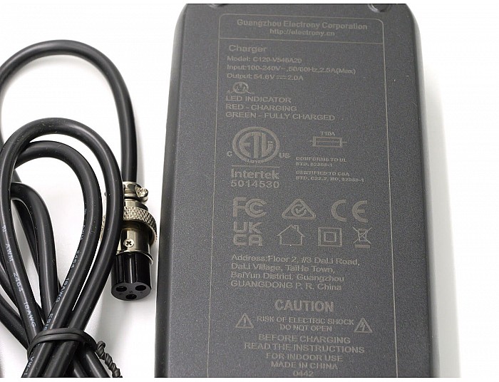 Ładowarka 48V 2ah do akumulatora litowo-jonowego do pojazdów elektrycznych - Quad, Cross, Skuter, Pocket Bike