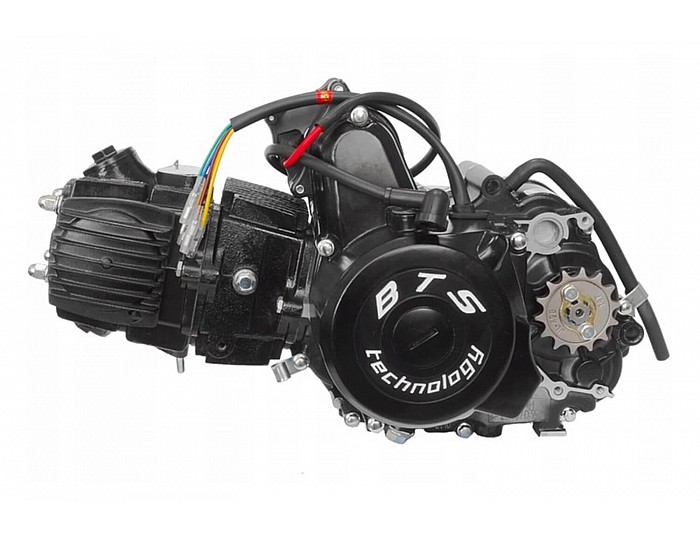 Motor 125 halfautomatisch met achteruit 3+1 voor 110, 125, 150 Quad