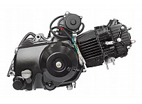 Motor 125 halfautomatisch met achteruit 3+1 voor 110, 125, 150 Quad