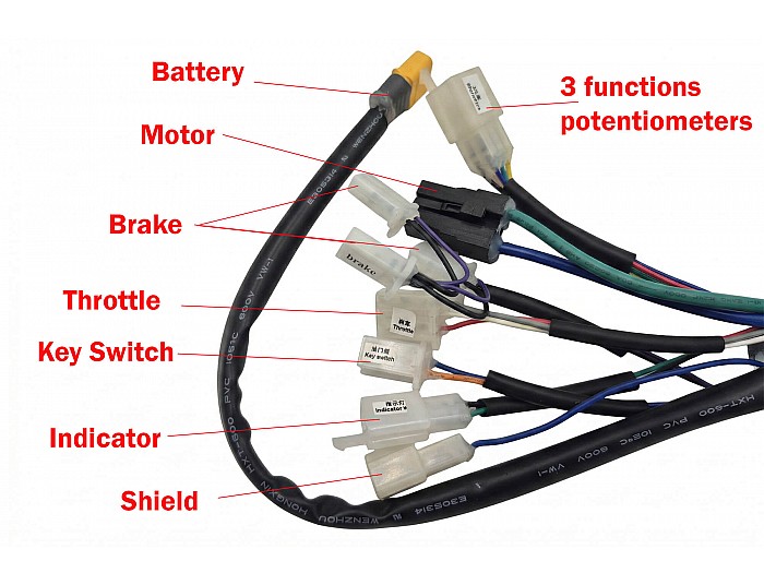 Controller voor 1300W 48V elektro crossers, quad