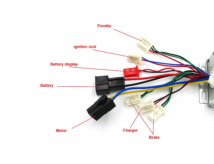 Controller voor 800W 36V elektromotor - Crosser, Quad, Pocket Bike