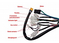 Controller voor 1100W 36V elektro crossers Tiger, Liya