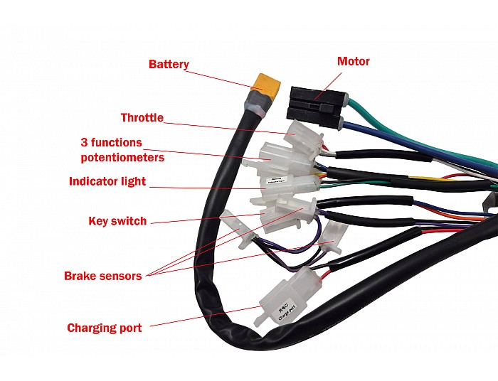 Controller voor 1100W 36V elektro crossers Tiger, Liya