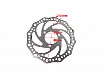 Disque de frein 140mm pour 49, électrique moto cross (Convient aux roues avant et arrière)