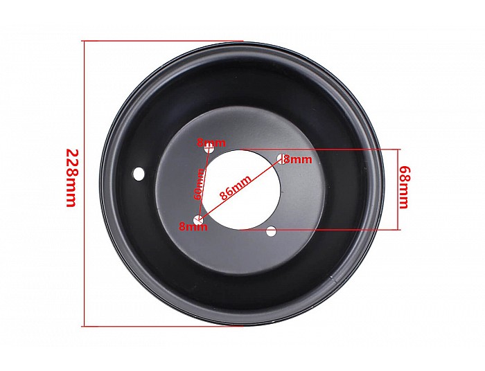 Jante avant 8 pouces pour 110, 125, électrique quad