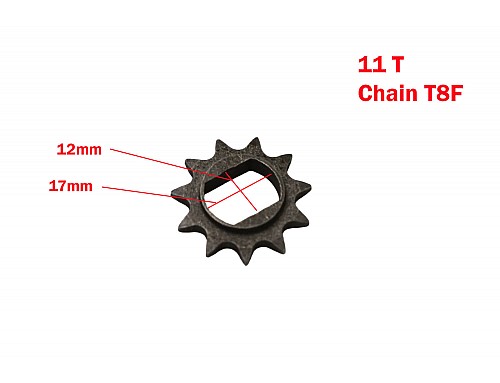 Voortandwiel voor elektrische Cross Bike Serval