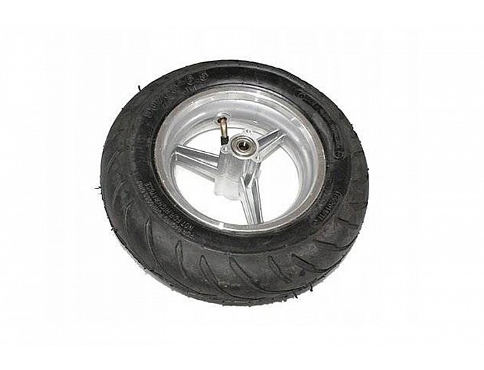 Complete voorwiel 90/65-6.5 voor 49, elektrische pocket bike