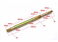Achteras voor 1500W 60V Quad met differentieel