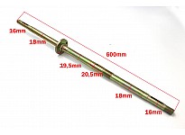 Hinterachse für 49, Elektro Mini Quad