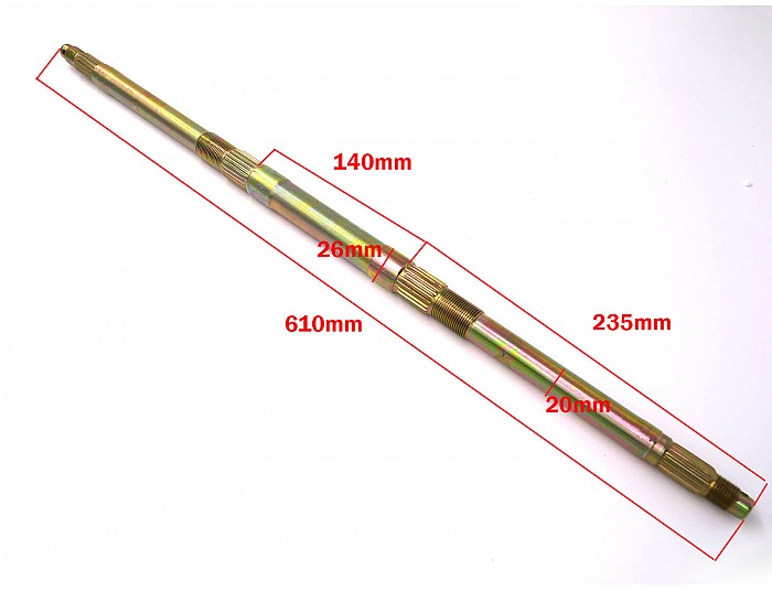 Hinterachse für 49, Elektro Mini Quad