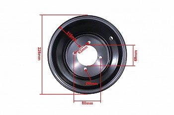 Tylna obręcz 8 cali
