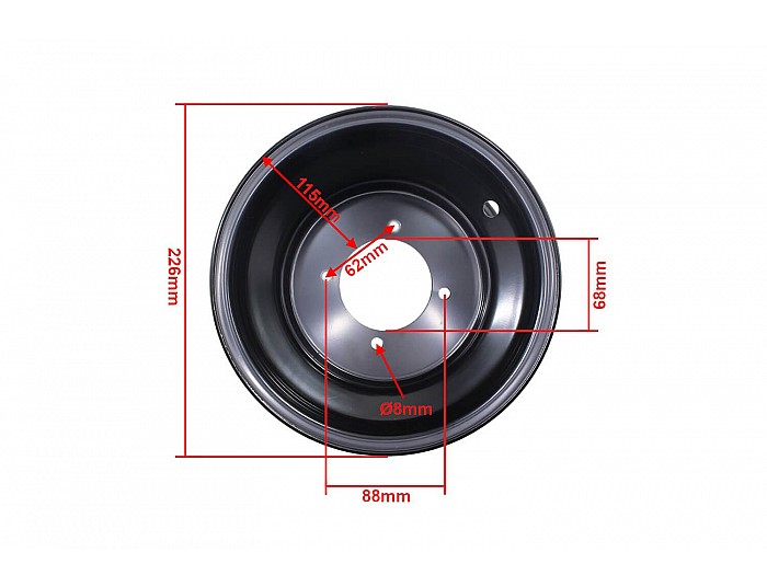 Rear Rim 8 inch for 110cc, 125cc, Electric Quad