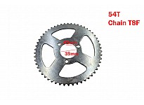 Achtertandwiel 54 tands T8F voor 49, elektrische crossers, mini quad