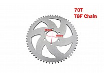 Bakdrev 70T T8F för Velocifero MAD, MAD TRUCK