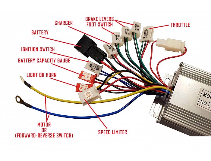 Contrôleur pour moteur électrique 1000W - 36V - Motocross, Quad, Pocket Bike