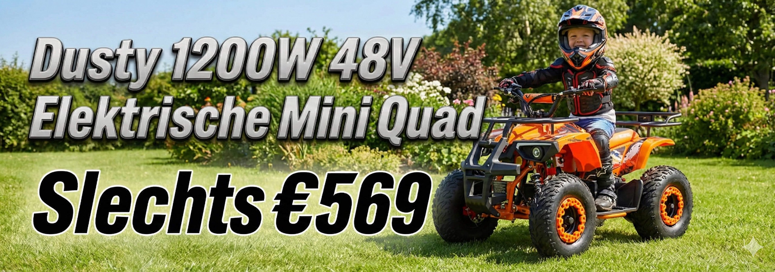 Baner 1200W 48V Elektrisch Mini Quad