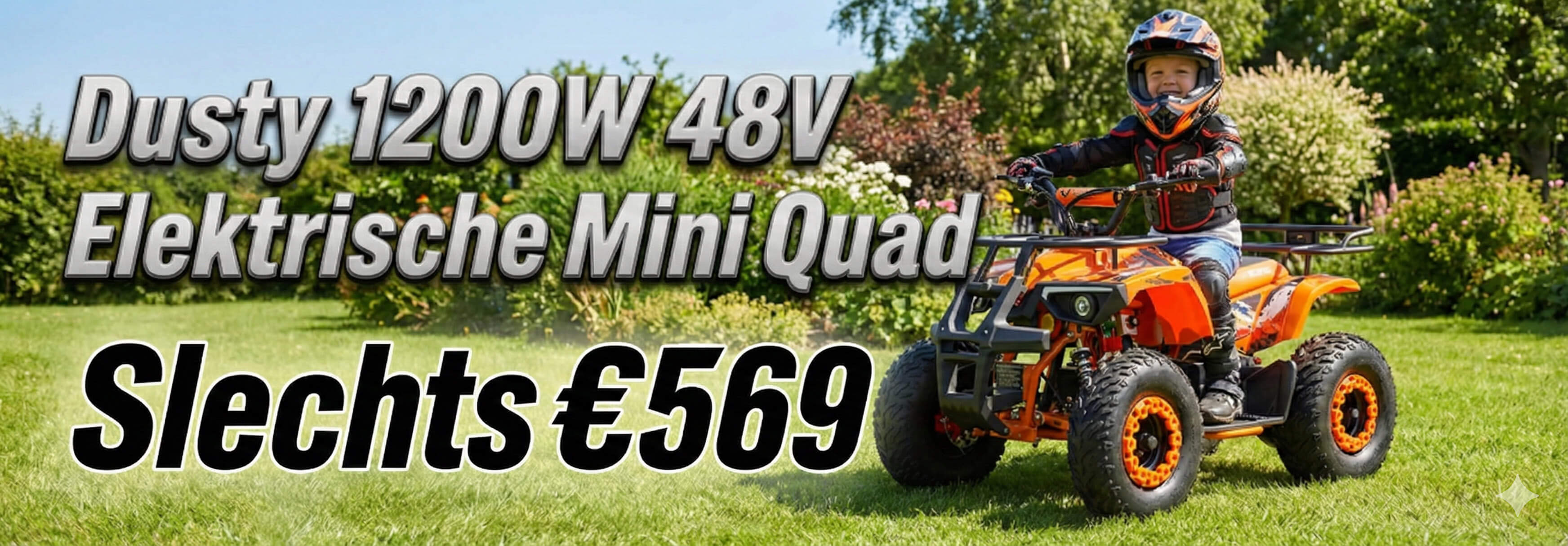 Baner 1200W 48V Elektrisch Mini Quad