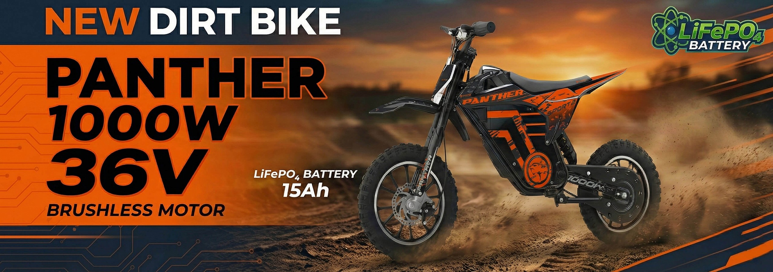 Panther 1000W 36V baner