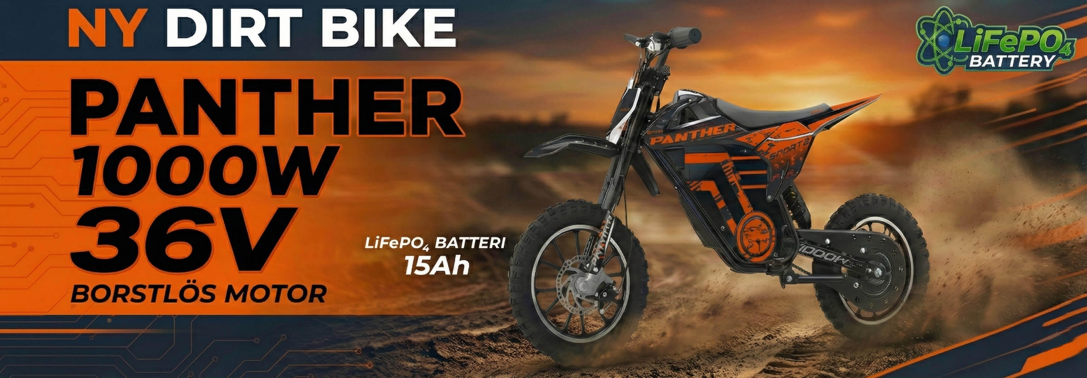 Panther 1000W 36V baner