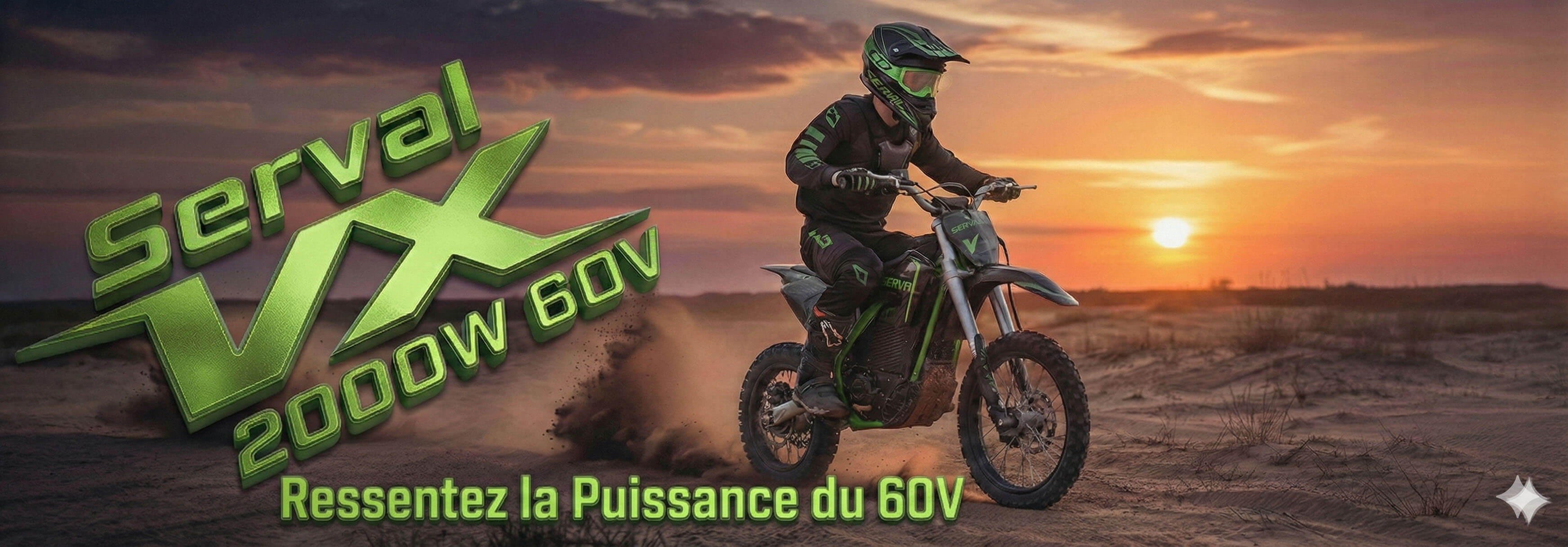 Baner Serval VX 2000W 60V Dirt Bike