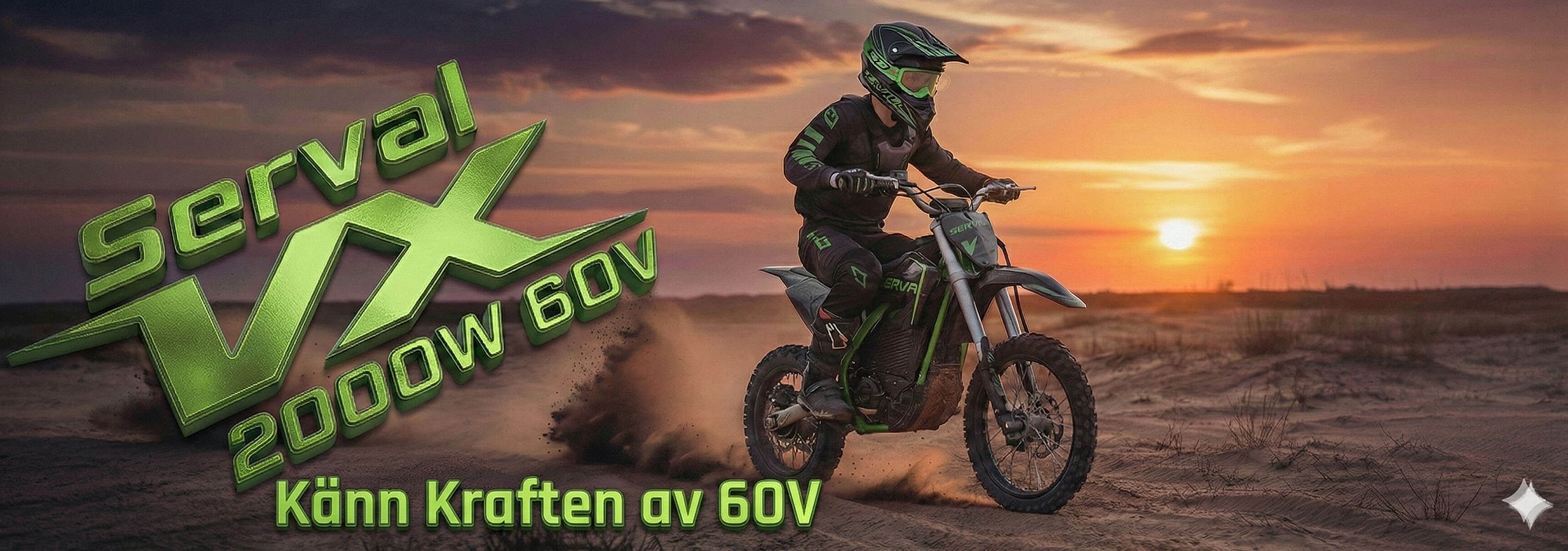 Baner Serval VX 2000W 60V Dirt Bike