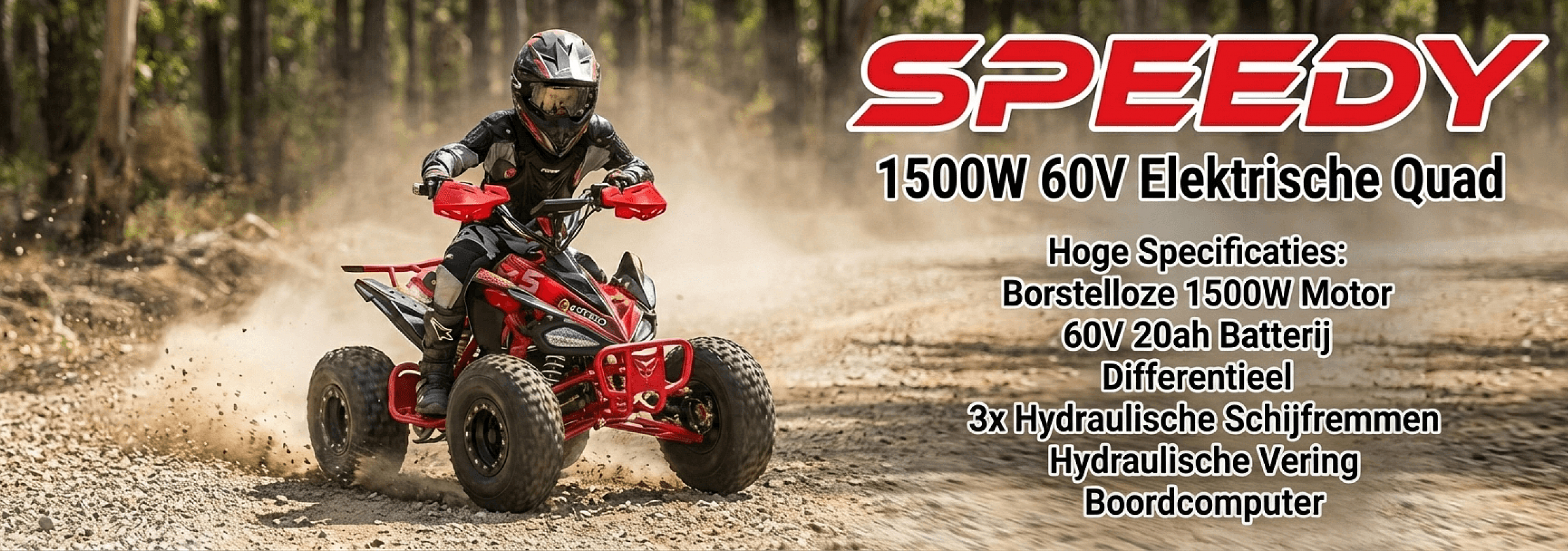 Baner Speedy 1500W 60V Elektrisch Mini Quad