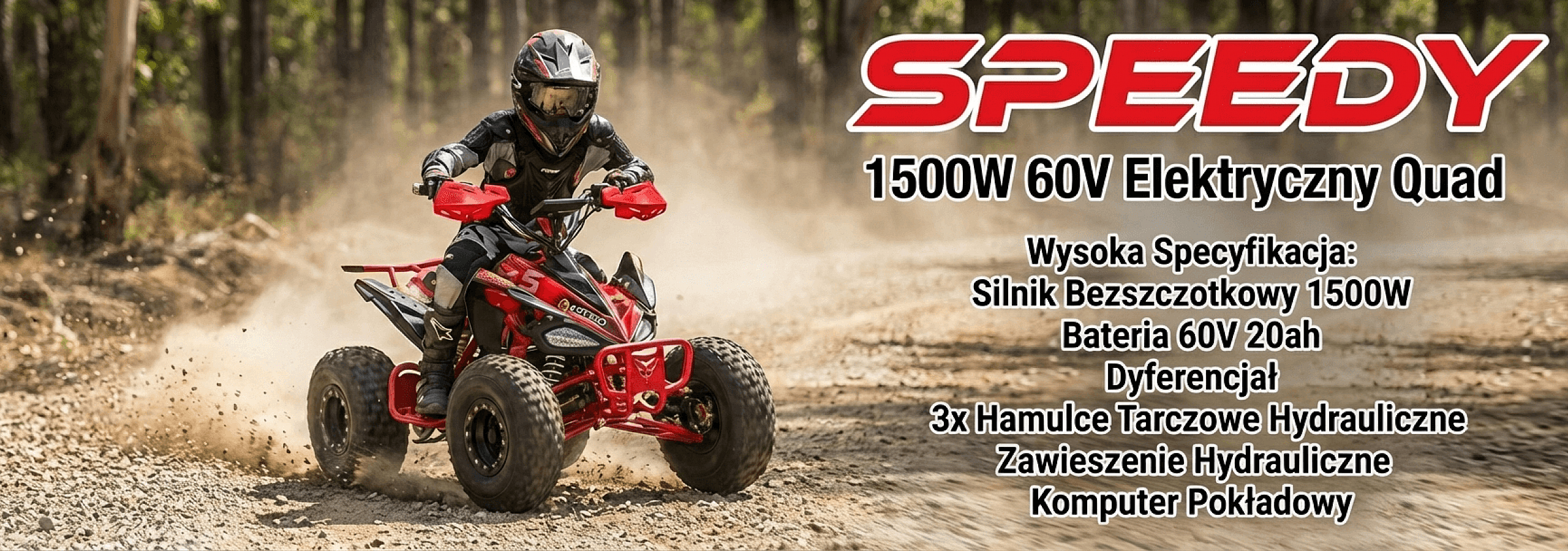 Baner Speedy 1500W 60V Elektryczny Quad