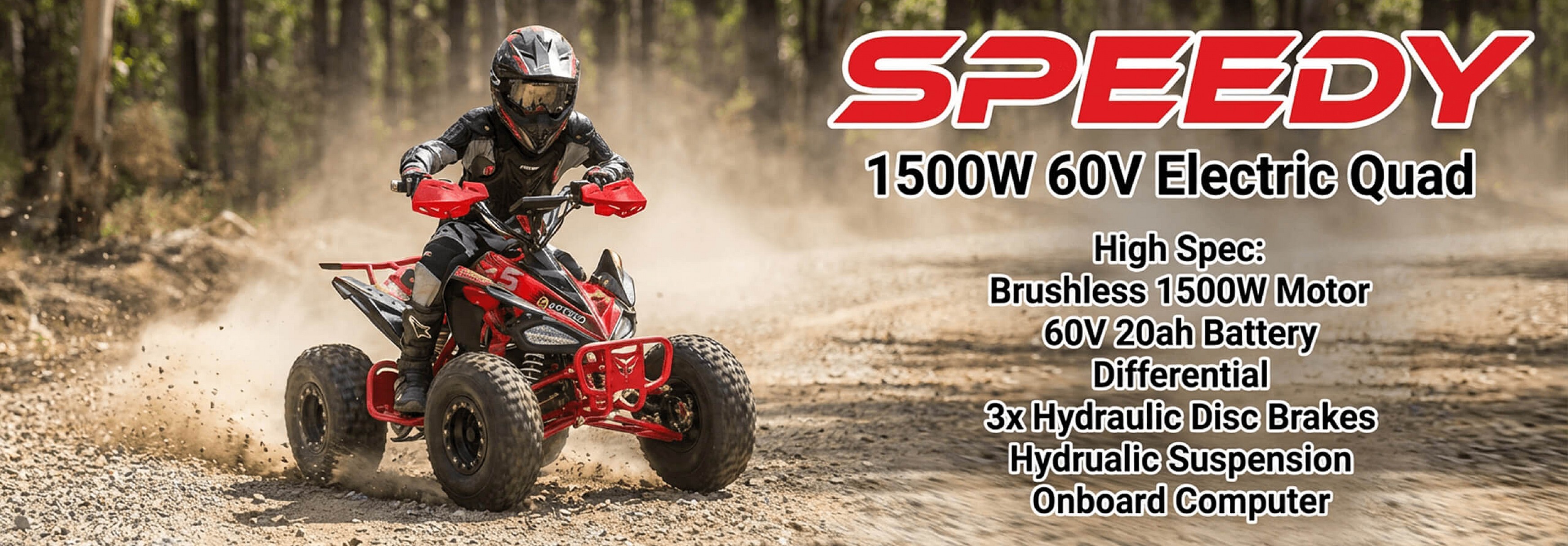 Baner Speedy 1500W 60V Electric Quad Bike