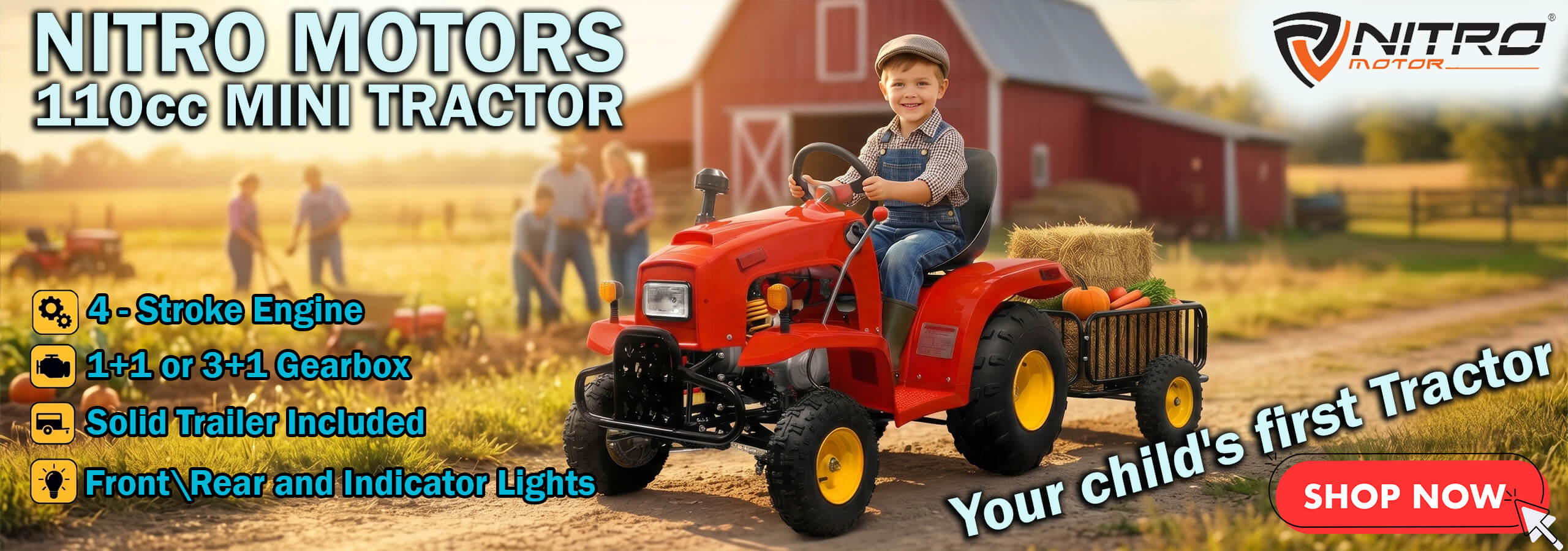 Banner Nitro Motors Kids Tractor 110