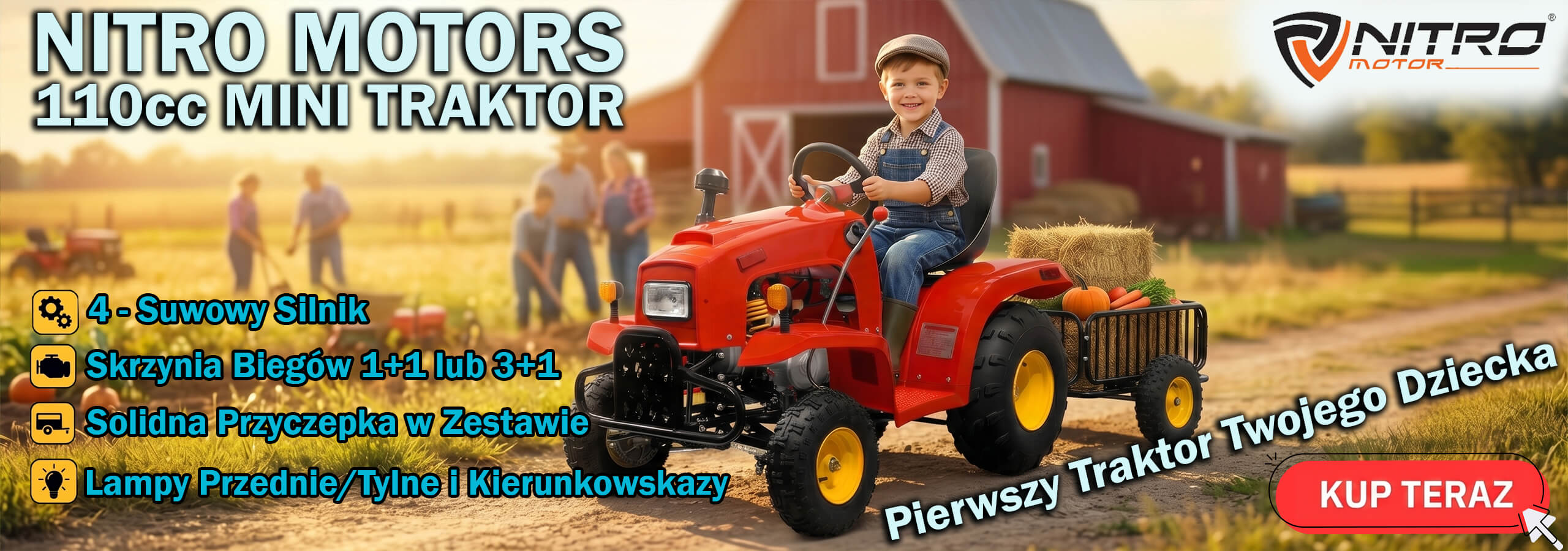 Traktor dziecięcy Banner Nitro Motors 110