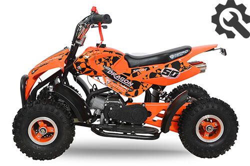 Schraube M7 L55 für  DirtBike PitBike Motorcross Quad ATV Enduro MiniBike 