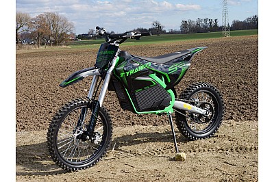 Tyranno 2000W 72V Bürstenlos Lithium-Ionen Elektro Cross Bike Kinder Motorrad von Nitro Motors, Mini Bikes Store