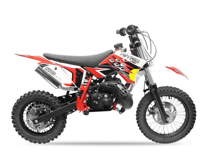 NRG50 50cc Cross Bike 9ps KTM Replik 12/10" Kickstarter Motocross
