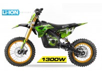 Tiger 1300W 48V Electric Dirt Bike Kids Motorbike 1300w Neodymium Magnet Motor Lithium-Ion Battery
