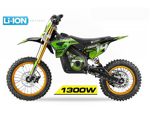 Tiger 1300W 48V LI-ION Electric Dirt Bike Kids Motorbike 14/12