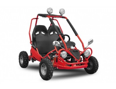 Kinder Elektro Go Kart Power Cart Red Kinderauto elektrisch Gokart Elektrocart 