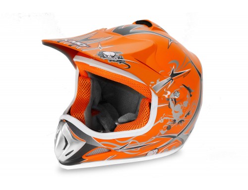 Kimo - motocross helmet for children and teenagers - Orange