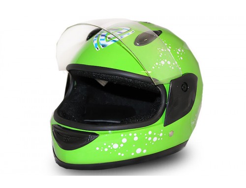 Junior Full Face Helmet - Green