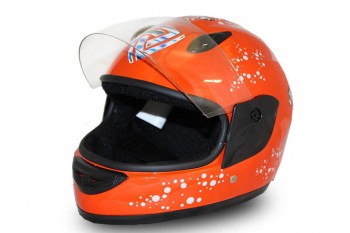 Junior Full Face Helmet - Orange