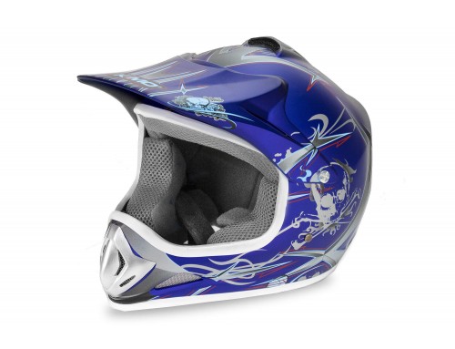 Kimo - motocross helmet for children and teenagers - Blue