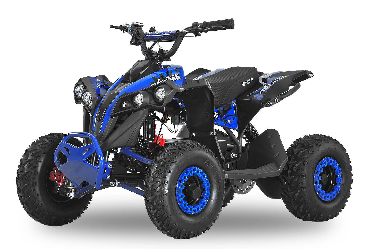 equad x inferno red 800w utility atv 4 wheeler for kids