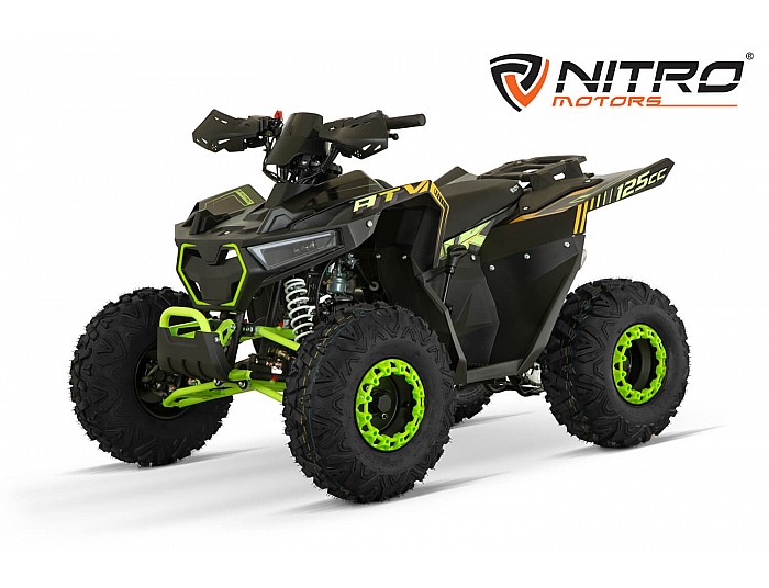 Hulk AG8 RS-Line RS 125cc Petrol Quad Bike Semi-Automatic , 4 Stroke Engine, Electric Start, Nitro Motors