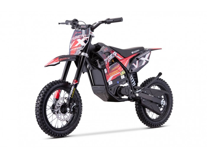 Tiger VX 1000W 36V LI-ION Mini Moto Électrique Cross Enfant moteur à aimant néodyme Lithium-Ion 48V 13Ah 12/12