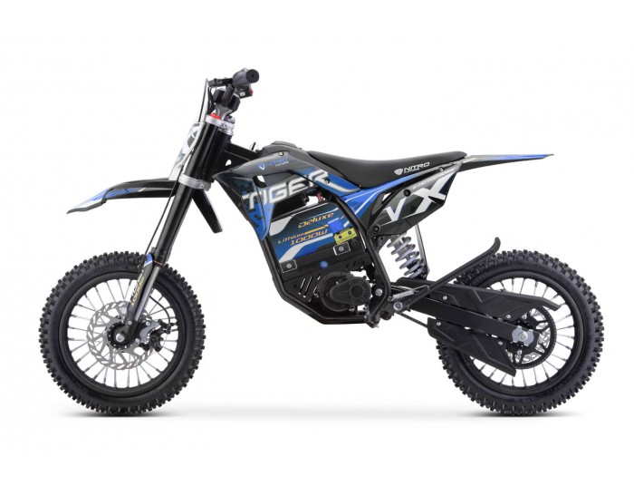 Tiger VX 1000W 36V LI-ION Mini Moto Électrique Cross Enfant moteur à aimant néodyme Lithium-Ion 48V 13Ah 12/12
