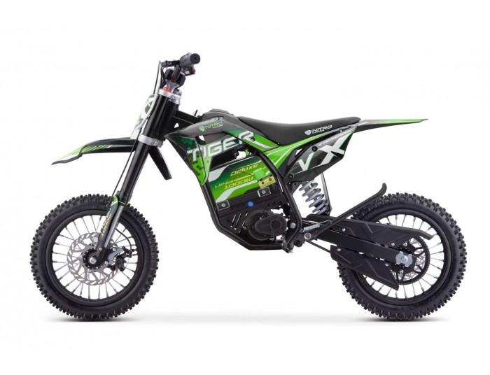 Tiger VX 1000W 36V LI-ION Mini Moto Électrique Cross Enfant moteur à aimant néodyme Lithium-Ion 48V 13Ah 12/12