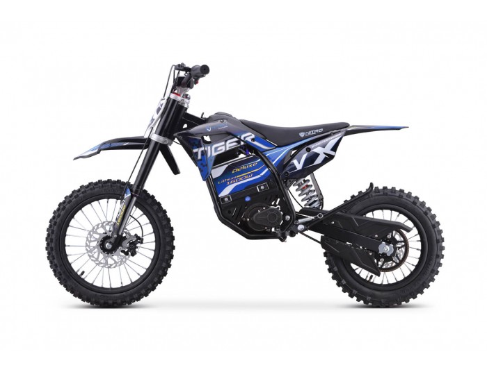 Tiger VX 1600W 48V Elektriska Dirt Bike 48V 13Ah Litiumjon neodymmagnetmotor 14/12