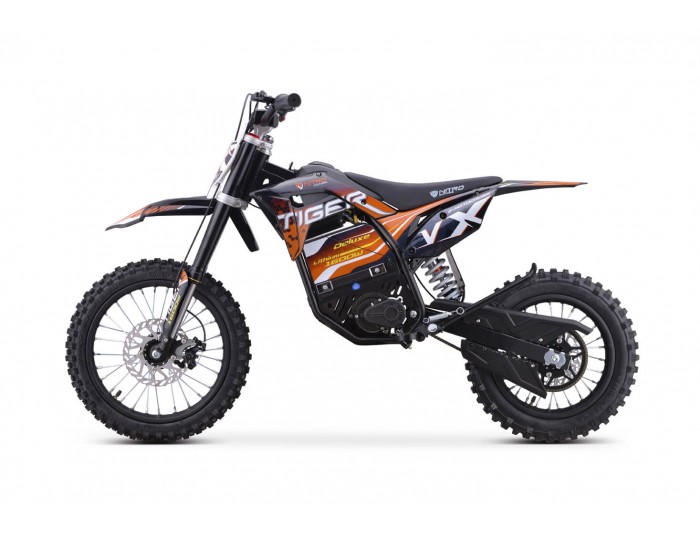 Tiger VX 1600W 48V Elektriska Dirt Bike 48V 13Ah Litiumjon neodymmagnetmotor 14/12