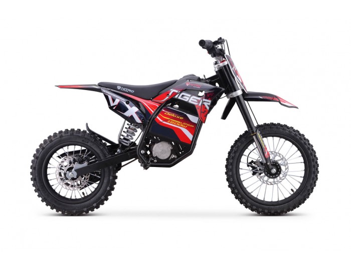 Tiger VX 1600W 48V Elektriska Dirt Bike 48V 13Ah Litiumjon neodymmagnetmotor 14/12